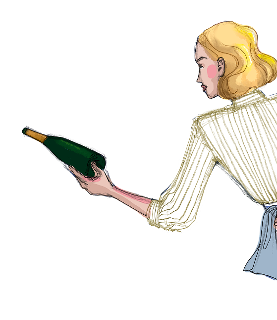 Frau Fritz Illustration — Getränke